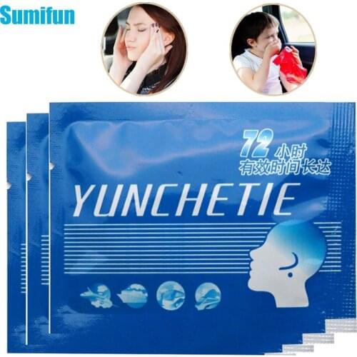 6pcs Anti Motion Sickness Plaster Relief Anti Carsickness Airsickness Seasickness Sticker Nausea Vomiting Dizzy Patch C028