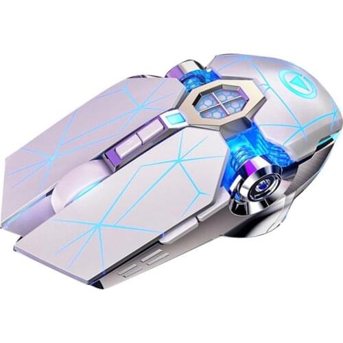 A7 2.4G Wireless Portable Rechargeable High Quality Mute Backlit Gaming Mouse for Laptops