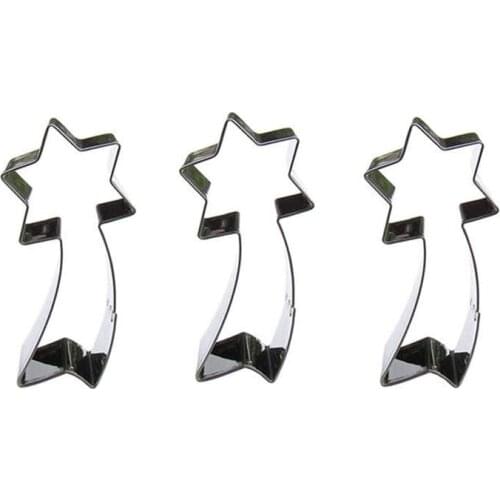 Meteor shape 3 piece cookie cutting molds, baking tools, cake decorating soft candy tools