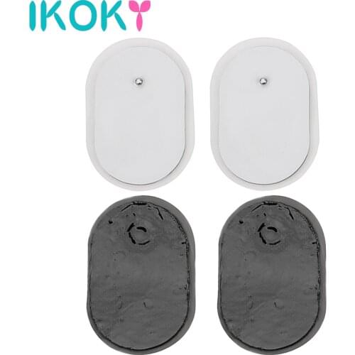 IKOKY Adult Games Massage Pads Electrode Patches Sex Toys for Women 4Pcs/set Adsorption Paste Sex Products