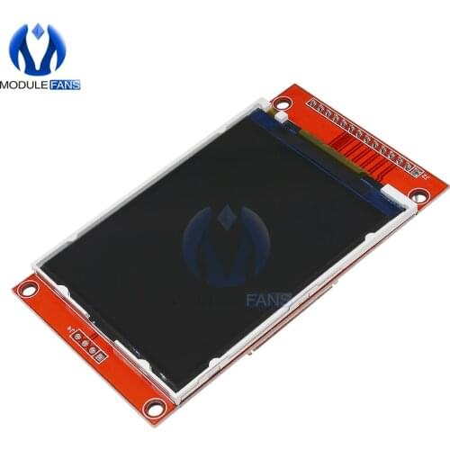 ILI9341 2.8" 2.8 inch TFT SPI Touch Panel 240X320 LCD Serial Port PCB Adapter Micro SD 5V/3.3V LCD Display Module Board MCU IO