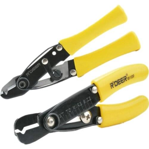 R'DEER TOOL HONGKONG BRAND 65# manganese steel mini single hole wire stripper electric tools