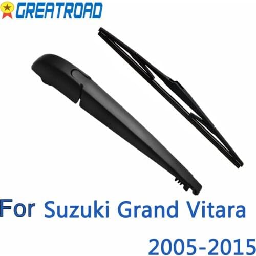 Wiper 12" Rear Wiper Blade & Arm Set Kit For Suzuki Grand Vitara 2005-2015 MK 3 2014 2013 2012 2011 2010 2009 2008 2007