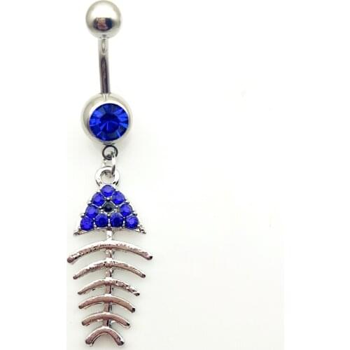 2019 new arrivals round with String of Circular Dangle 14G green Belly Button Ring body piercing jewelry