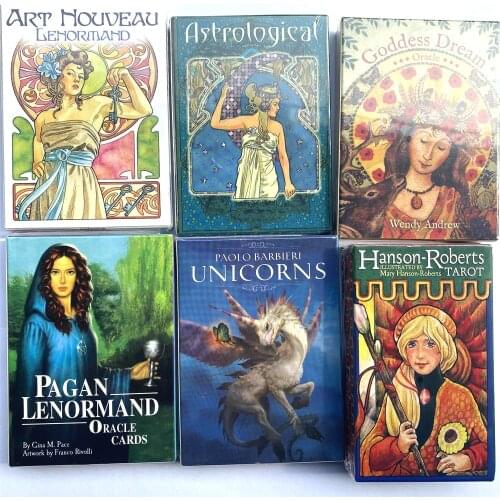 New Tarot Cards Rider Waite Tarot Cards Art Nouveau Lenormand Board Deck Games Palying Cards For Party Game