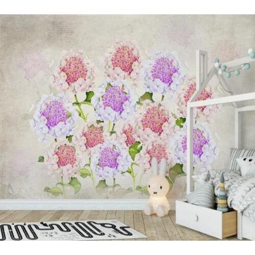 Papel de parede On behalf of Nordic handmade flower ball 3d wallpaper,living room tv wall bedroom wall papers home decor bar