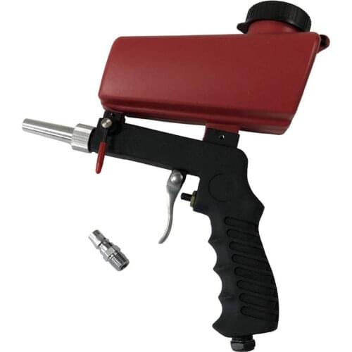 Portable Gravity Sandblasting Gun Pneumatic Sandblasting Set Small Sand Blasting Machine Adjustable Pneumatic Sandblasting gun