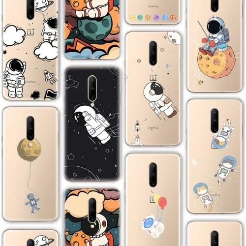 Ciciber Funda Luxury Case for Oneplus 9 7 8 9R 8T 7T 6 6T Nord N10 N100 Pro Soft Silicone Fashion Astronaut Cute Coque Shell