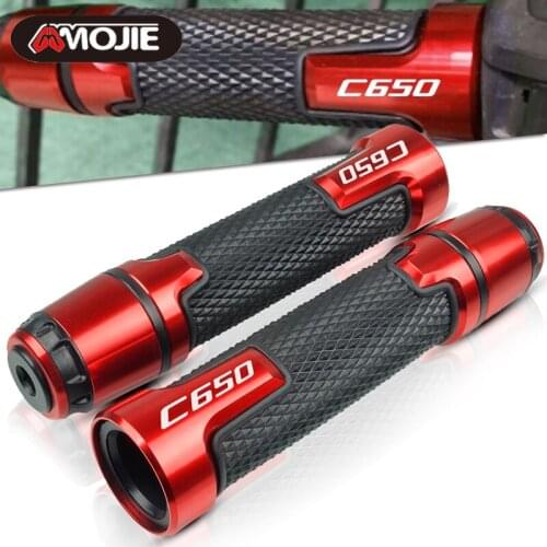 7/8'' 22MM Motorcycle handle grips Motorbike handlebar grip ends FOR BMW C650 SPORT 2012 2013 2014 2015 2016 2017 2018 2019