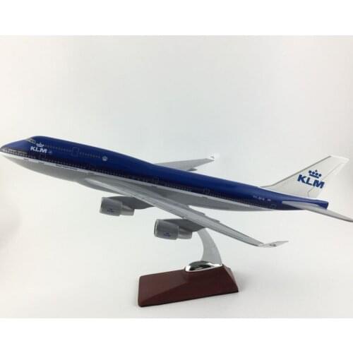 KLM AIRLINERS 45-47CM BOEING 747 KLM AIRLINES MODEL PLANE AIRCRAFT TOY FOR CHILDREN BIRTHDAY GIFTS ORNAMENT