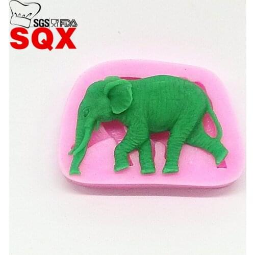 Elephant 3D Silicone Fondant Mold For Cake Decorating Mold Cookware Dining Bar Non-Stick Cake Decorating SQ15229