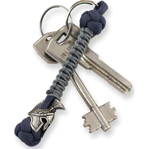 SPARTAN HELMET Handmade Paracord Keychain Lanyard for Knife Custom EDC Tool Survival Accessories Paracord Keychain