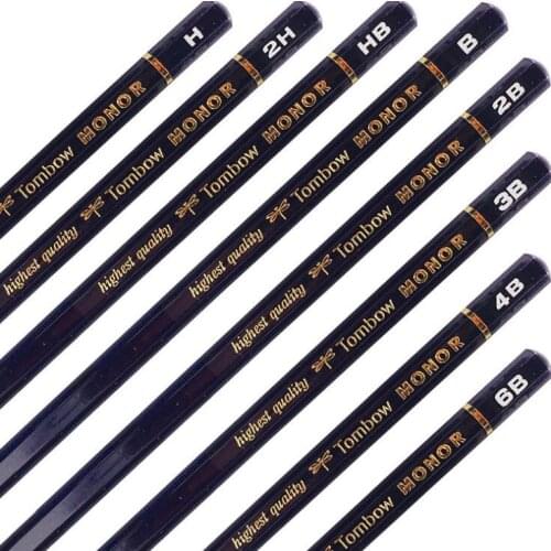 Tombow Monor RS Pencils 6B 4B 2B B HB 2H H Japan