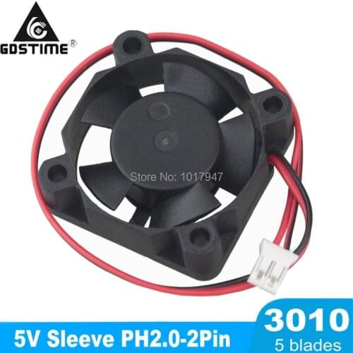100 Pieces LOT Gdstime DC 5V Brushless Cooling Fan 30mm 3010 30x30x10mm