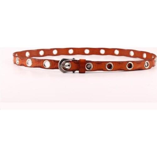 2020 Retro Individualized Hollow Design Leather Belts for Women Cowhide High Quality Designer Belt Dress Decorative Belts