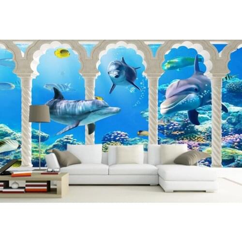 3D wallpaper roll size Underwater World modern TV background photo wallpaper home decor 3d