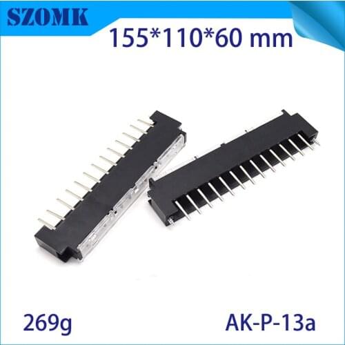 4pieces abs enclosure electronics plastic box din rail enclosure casing for electrical cabinet plastic PLC case 155*110*60m