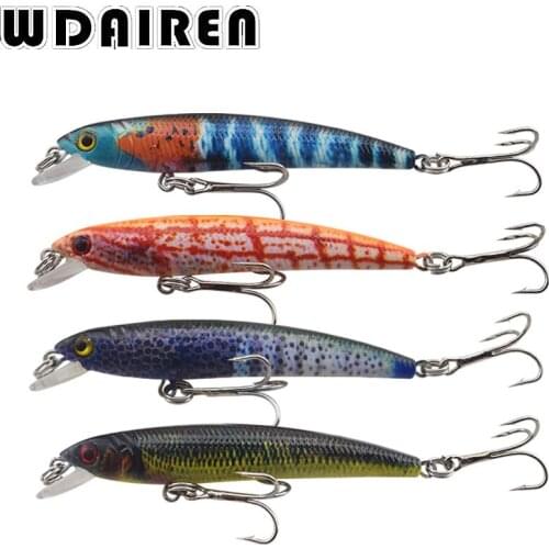 4pcs/Lot Fishing Lures Set Mixed Minnows Bait Artificial Make Bass Crankbaits High Quality Wobblers Fishing Tackle WD-386