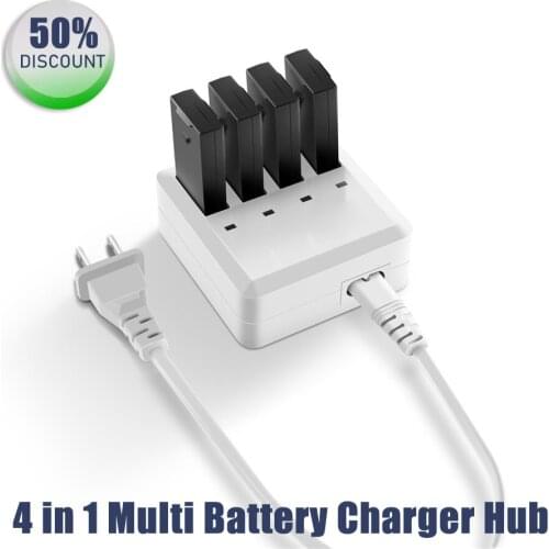 4 in 1 Multi Battery Charger Hub RC Intelligent Quick Charging for DJI Tello Drone