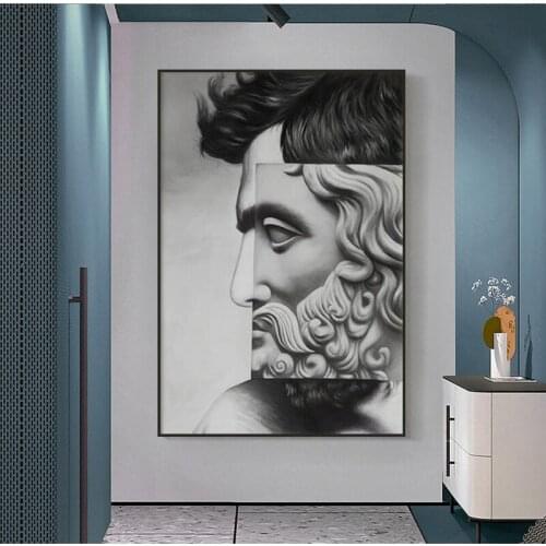Abstract Famous Artistic Plaster Statue David Canvas Painting Creative Poster n Print For Living Room Studio Fashion Home Decor