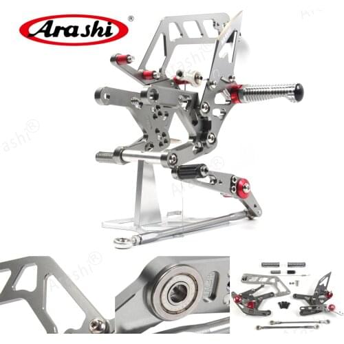 Arashi 1 Set MT10 2016 2017 CNC Adjustable Footrest Rear Sets Rearset Footrest Foot Rest For YAMAHA MT10 2016 2017
