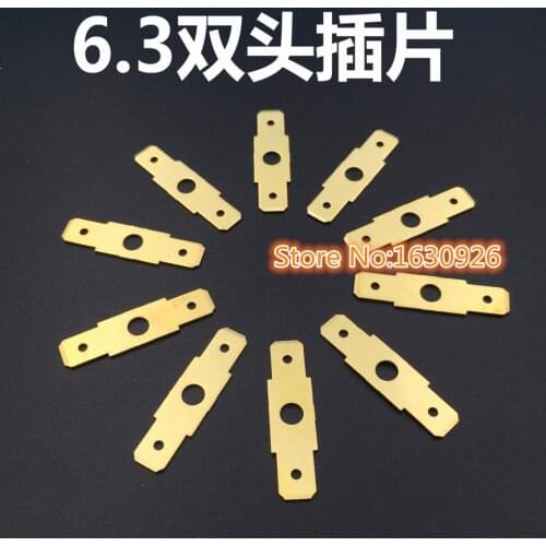 Free shipping 100pcs/lot 6.3 bilateral double insert the capacitance inserts PCB circuit board welding piece