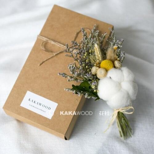 Northern European-Style Home Soft Decorations Dry Flower Eucalyptus Preserved Fresh Flower Flowers Cotton Dried Flower