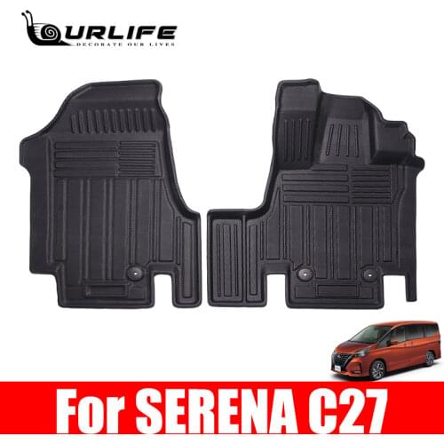 Custom Special Car Floor Mats for Nissan Serena C27 2018 2019 2020 RHD Right Rudde Waterproof Tpe Car Carpets Accessories