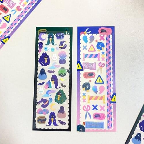 Colorful Cute Little Laser Stickers DIY Scrapbooking Journal Base Collage Mobile Phone Diary Album Happy Planner Decoration