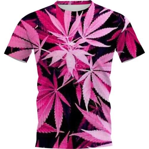 CLOOCL Fashion T-shirts 29 Colors 3D Plant Leaf Printed Men T Shirts Unisex Casual Short Sleeve Tops Customized Products S-7XL