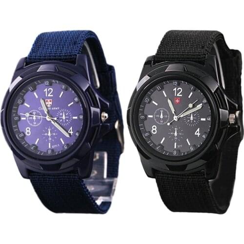 Hot Sale Mens Casual Sports Quartz Watch Branded SwissMilitary Quartz Wristwatch With High Quality Nylon Strap Sports Watch Mil
