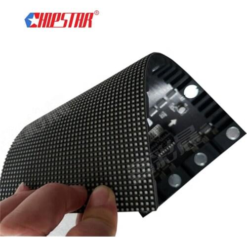 Indoor P4 Soft Module Curved Flexible Led Display Screeb For Cylindrical Column Use