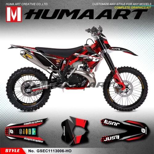 HUMAART Motorcycle Graphics Enduro Stickers Wrap Kit for Gas Gas EC 125 200 250 300 2T 450 4T 250F 300F 450F 2011 2012 2013