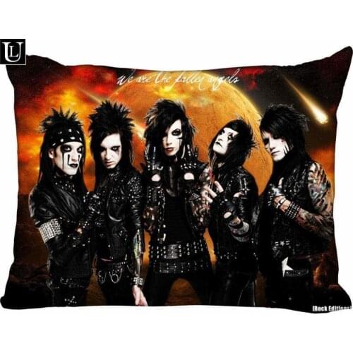 New Black Veil Brides BVB Pillowcase Custom Zippered Rectangle Pillow Cover Cases Size 50x75cm (Two sides) More size 1pcs custom