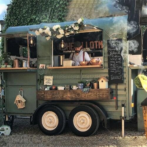 New Design Mobile Restaurant Fast Food Kiosk Hot Dog Stand Ice Cream Snacks Shop Food Truck Trailer