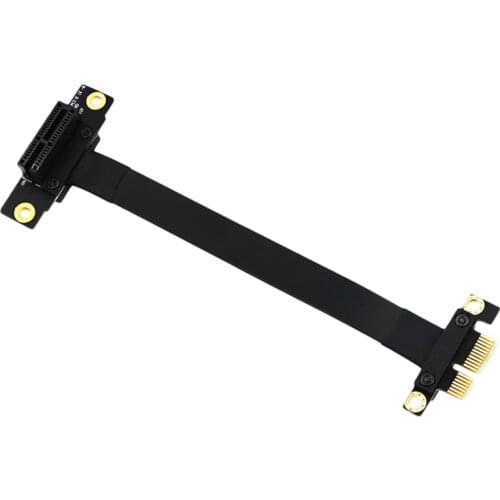 90 Degree Pci-E Pci Express 1X To 1X Slot Riser Card Converter Extender Ribbon Adapter Extension Cable Pci-E X1 Gold Plated Fo