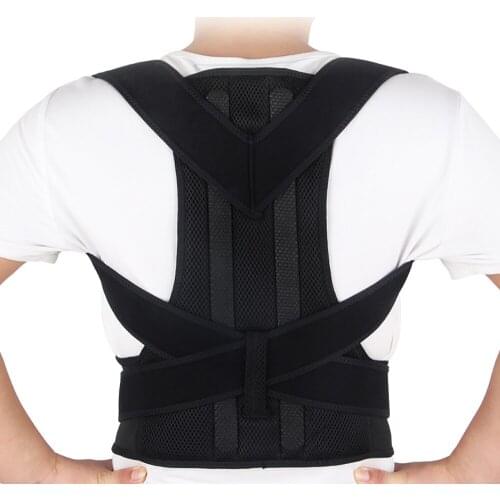 Support Bone Shoulder Posture Corrector Corset Upper Back Brace Support Stop Slouching Hunching Adjustable Waist Belt Men Women