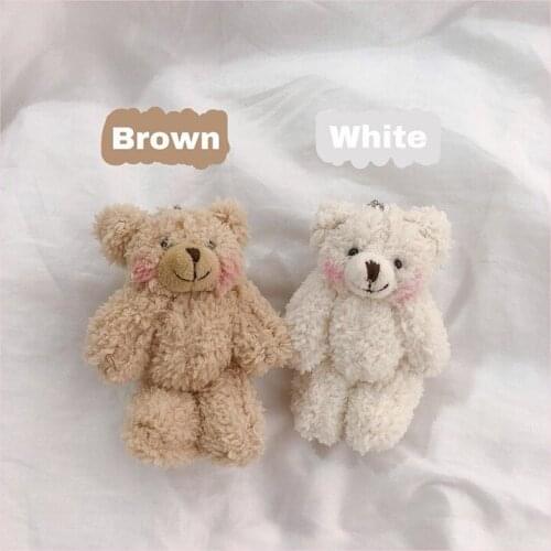 Cute girl cute pendant plush doll bear doll doll pendant soft cute accessories keychain kawaii key management