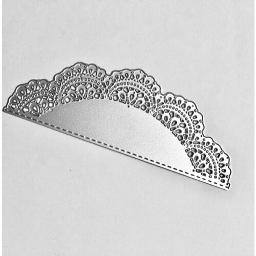 Semicircle Lace Metal Cutting Dies Stencil DIY Scrapbooking Album Stamp Paper Card Embossing Craft Decor