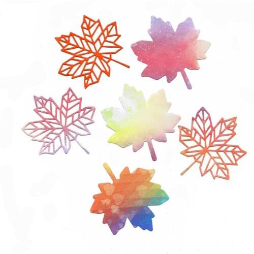 Maple Leaves Cutting Dies For Scrapbooking Embossing And Cutting Templates Scrapbooking Stamping Products For Crafts Molds