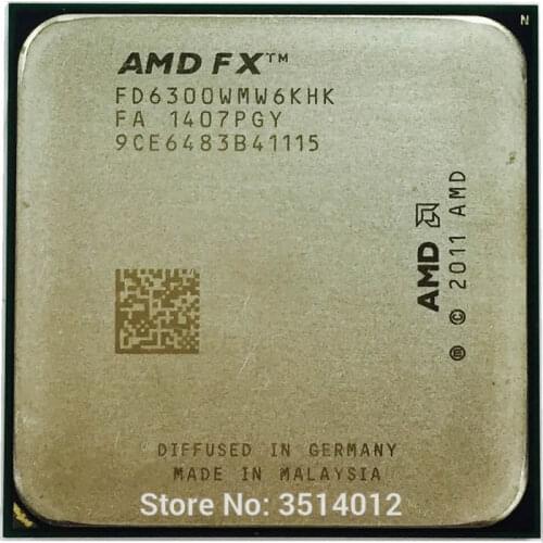 AMD FX-Series FX-6300 FX 6300 3.5 GHz Six-Core CPU Processor FD6300WMW6KHK Socket AM3