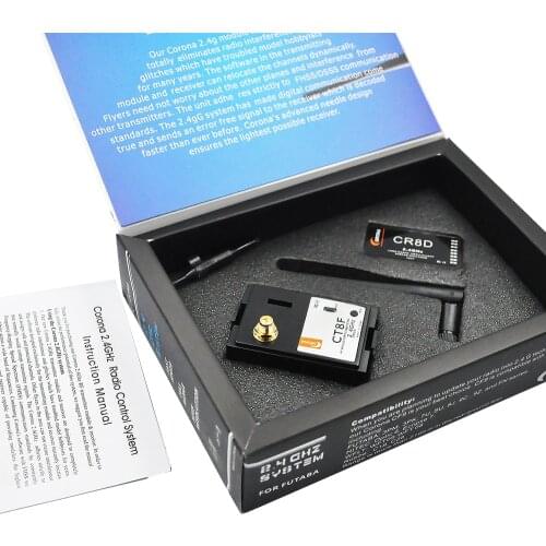 Corona 2.4GHz CR8D and CT8F V2 DSSS Module & Rx Combo For Upgrade FUTABA/HITEC 40 / 72 MHz Transmitter RC Remote Control