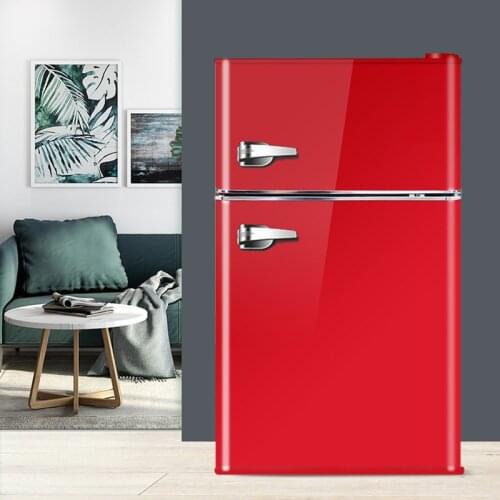 Refrigerator Household Retro Small Double Door Mechanical Temperature Control System Refrigerator Machine Household Appliances