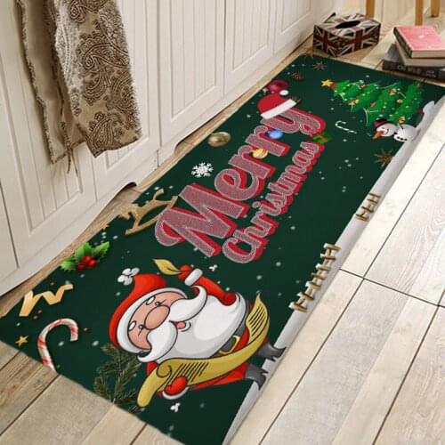 Christmas Rug 3D RUG Hallway Carpets and Rugs for Bedroom Living Room Carpet Kitchen Bathroom Anti-Slip Floor Mats 3D Mat