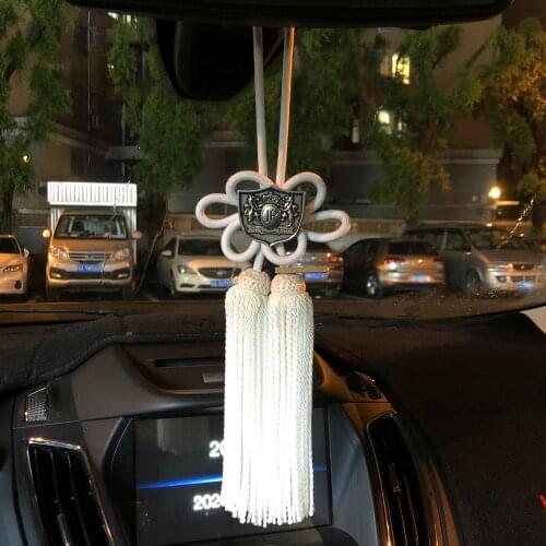 1Pcs JP Junction Produce White Fusa Kiku Knot More Colors For Car Auto Rearview Mirror Fastening
