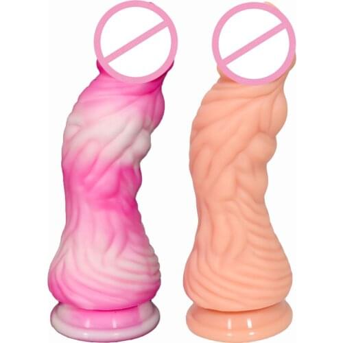 7.8"Silicone Realistic Monster Dildo Suction Cup Dildo Prostate Massager Butt Plug Dragon Thick Dildo Anal Sex Toys For Women