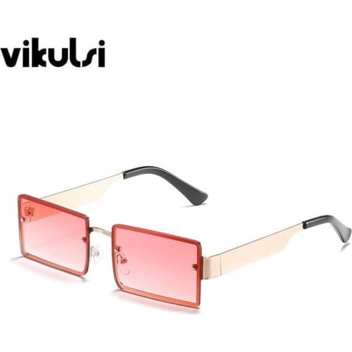 Retro Trendy Sunglasses Small Rectangle Vintage Women Men Brand Designer 2021 New Fashion Eyewear Popular ins Shades Sun Glasses