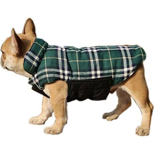 ThinkPet Reversible Dog Winter Coat, Dog Winter Jacket, Plaid