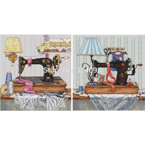 Sewing machine patterns Counted Cross Stitch 11CT 14CT 18CT DIY Chinese Cross Stitch Kit Embroidery Needlework Sets