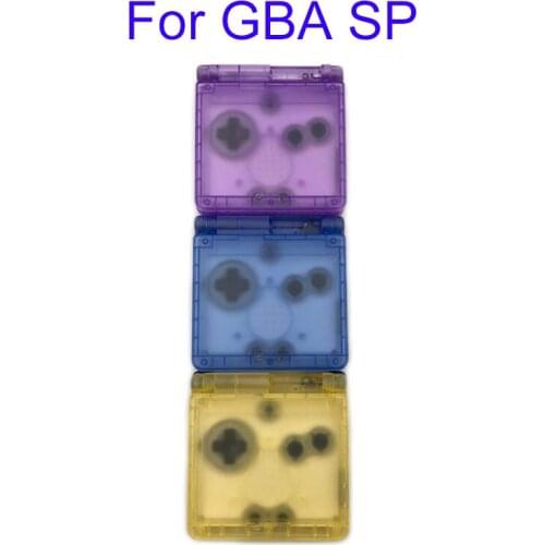 5pcs Replacement Transparent Housing Shell Faceplate Case Cover Repair Parts for Nintendo Gameboy Advance SP GBA SP Console